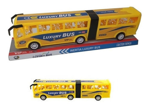 Autobus Flexible Colectivo Juguete Color Amarillo Personaje No