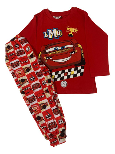 Pijama Autos Cars Rayo Macqueen Infantil Nene Invierno
