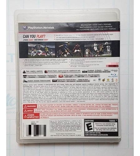 Jogo Pro Evolution Soccer Pes 2012 Ps3 Ntsc-u (Recondicionado)