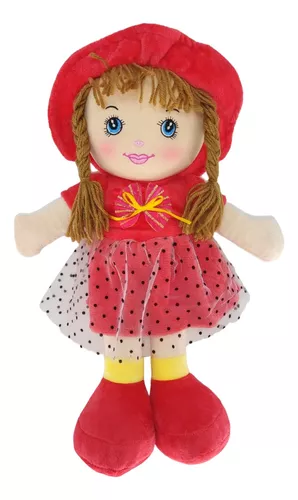 Boneca de bebê macia com roupas, Boneca de pano fofa de pelúcia brinquedo  de pelúcia com chapéu e saia de pelúcia de princesa boneca de parceiro de  dormir para crianças e meninas 