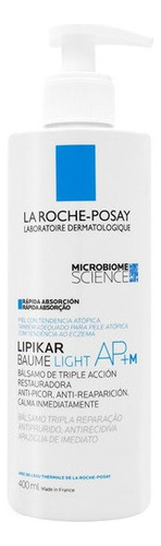  Bálsamo calmante para corpo La Roche-Posay Lipikar Baume Light AP+M en dispensador 400mL