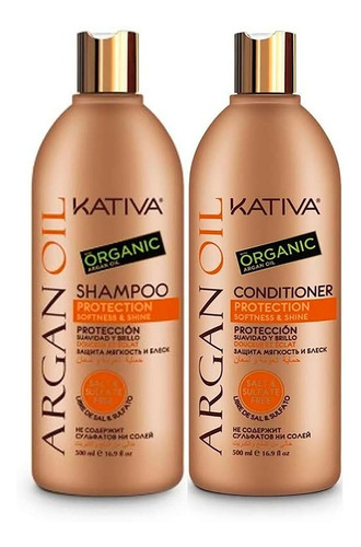 Kit Kativa Organic Argan Oil Shampoo Y Acondicionador