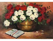 Comprar Quadro Pinturas Oleo Sobre Tela Decoracao Arte Flores