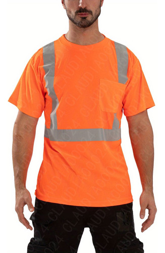 Camisetas Hi Vis Seguridad Laboral Reflejante Manga Corta