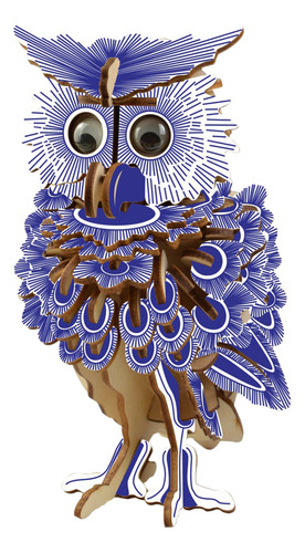 Juguete Educativo Diy Owl Hand Craft 3d Con Forma De Rompeca