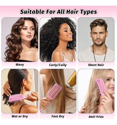 Cepillo Para Cabello Rizado Que Define El Encrespamiento (ro