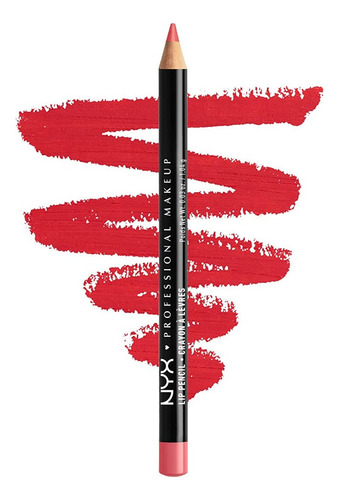 Nyx Slim Lip Pencil Lápis Delineador Boca - Lindas Cores Cor Spl817 Hot Red