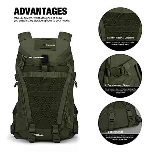 Mochila Militar Mardingtop 28l, Mochila Táctica Molle Hombre