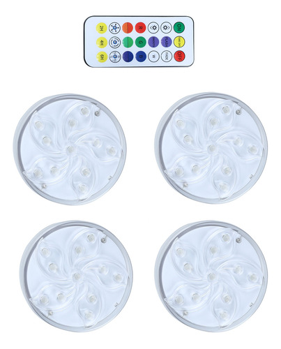 Lâmpada Led De Mergulho Subaquático Com Controle Remoto