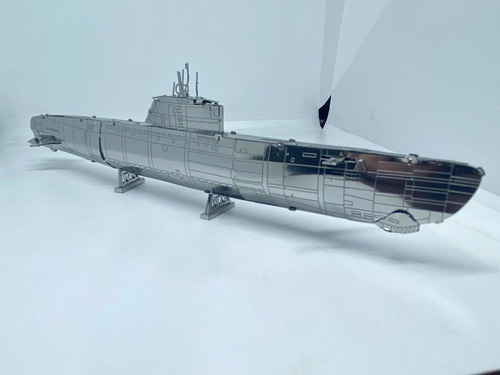 Submarino Uboat Tipo Xxi, De Metal. Segunda Guerra Mundial