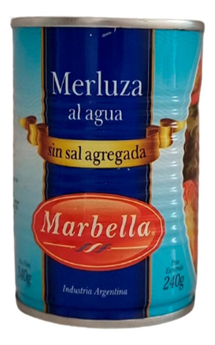 Merluza Al Agua Sin Sal Agregada Marbella 340 G