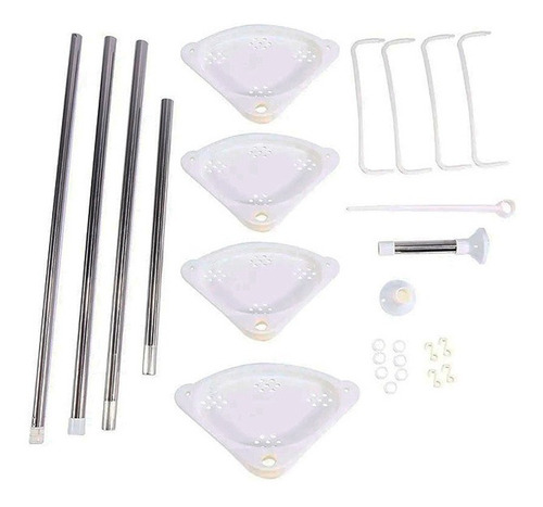Imagen 4 de 7 de Organizador Esquinero De Baño Ajustable Universo Binario