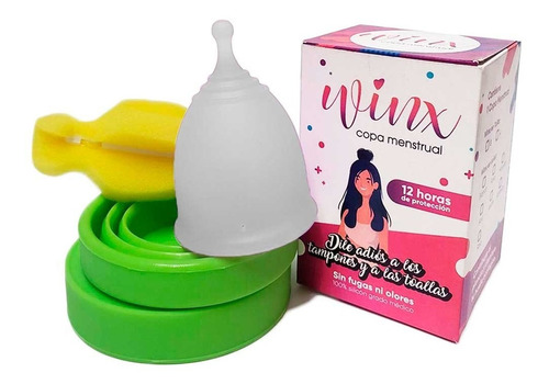 Copa Menstrual Winx + Vaso Esterilizador Y Bolsa De Tela 