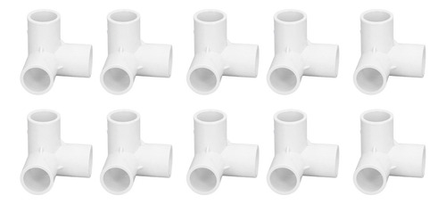 Encaixes De Plástico Em Forma De Camiseta, 10 Peças, Tubo De