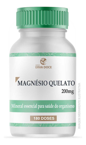 Magnesio Quelato 200mg 180 Doses