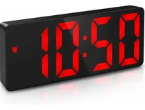 Comprar Reloj Despertador Digital Led De Escritorio, Despertador Con Color Negro