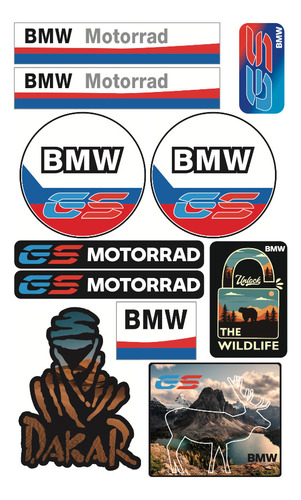 Bmw Gs Set De Calcomanias Kit Gs2