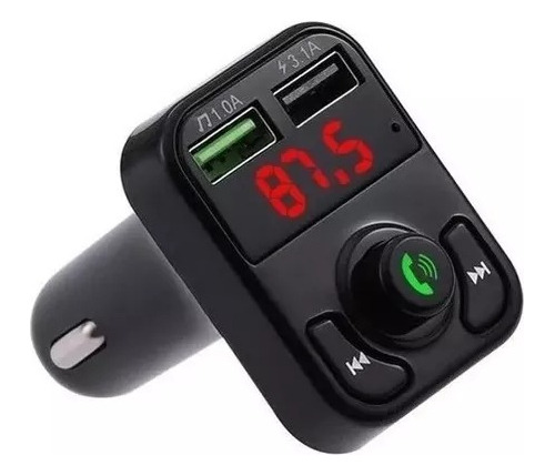 Car Bluetooth Transmisor  X8 Cargador Carro Manos Libres Fm