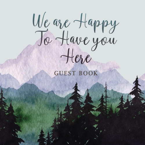 Libro: Guest Book Vacation Home Mountain: Sign In Guestbook 
