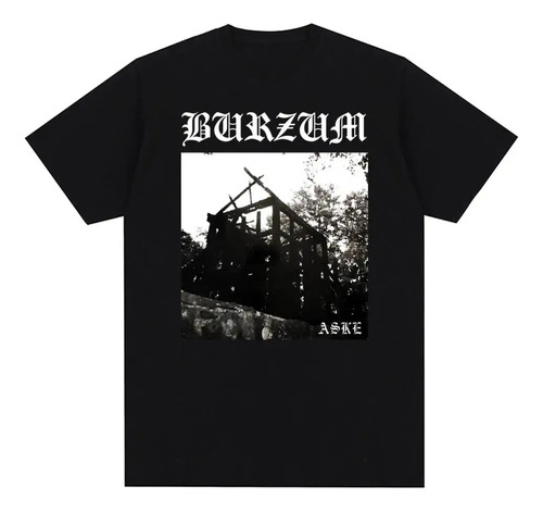 Camiseta De Algodón Estampada De La Banda De Metal Burzum