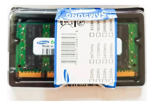 Memoria Ram Ddr2 2gb 667mhz Pc2-5300s Notebook