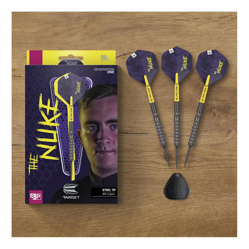 Target Darts Luke Littler G1 23g Juego De Dardos Con Punta Y Negro.