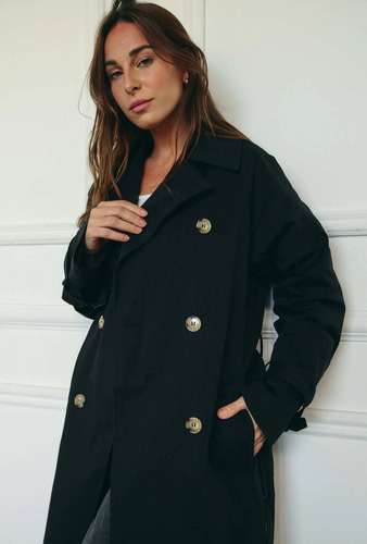 Tapado Trench De Gabardina Importado Dama Hr