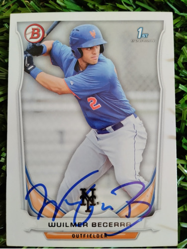 2014 Topps Wuilmer Becerra #bp96 Autografiada 