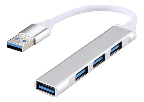 Mini Hub Usb 3.0 Slim Aluminio 4 Puertos Usb Notebook Pc