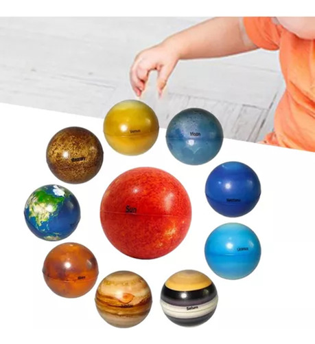Juguetes Para Niños Solar System Planet Model, 10 Unidades
