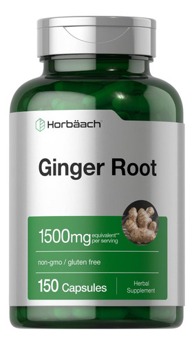 Cápsulas De Raiz De Gengibre Horbäach 1500 Mg | 150 Comprimi