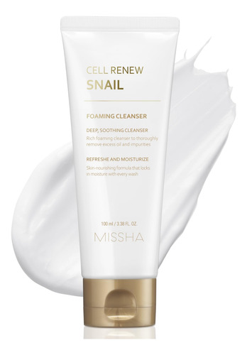 Limpiador Espumoso Missha Cell Renew Snail 100 Ml Korean Ski