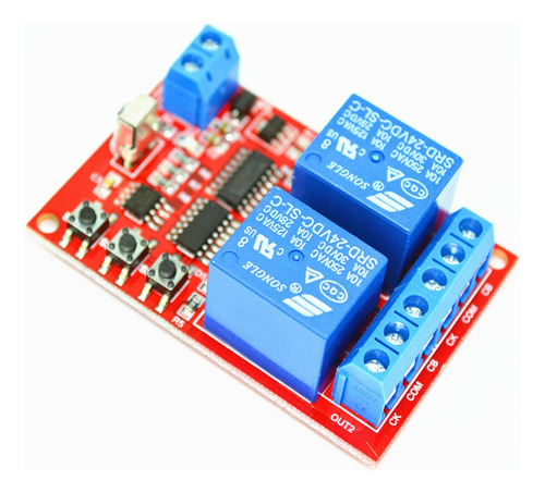 Módulo De Control Remoto Inalámbrico De 24v 2 Canales Con
