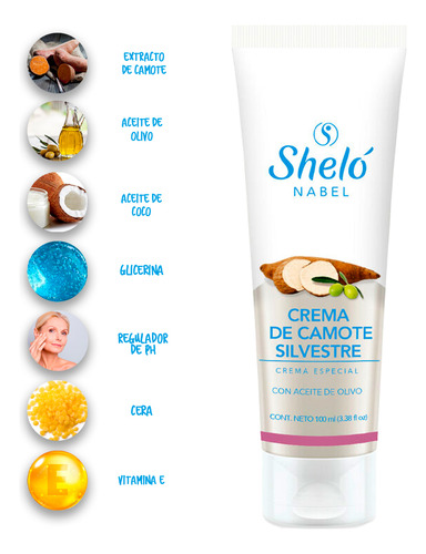 Camote Silvestre Crema Para Menopausia Con Vitamina E 100ml