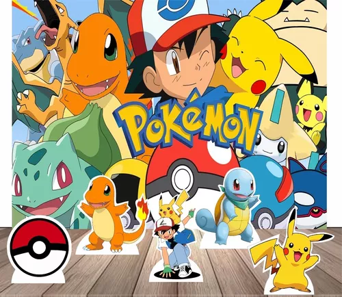 Painel Banner Festa Pokemon Personalizamos 2x1,2m