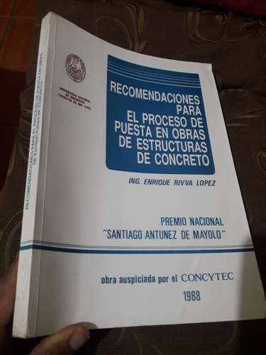 Libro Recomendaciones Para Estructuras De Concreto Rivva 