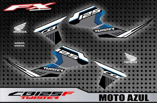 Calcos Opcionales Honda Cb 125 F Twister Fxcalcos