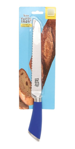 Cuchillo Para Pan 7  - 2,5mm Mp Azul - Tasty - Hs-50584b
