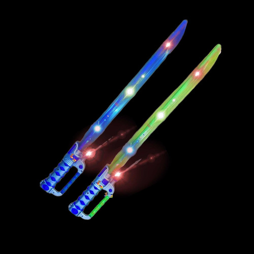 6 Espada Con Luz Led Con Sonido Al Movimiento Y Laser Sable
