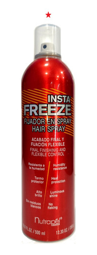 Fijador Spray Acabado Final Insta Freeze Nutrapel 1/2 Litro