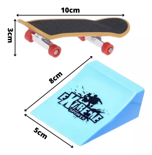 Brinquedo Skate De Dedo Com Rampa Obstáculo Radical