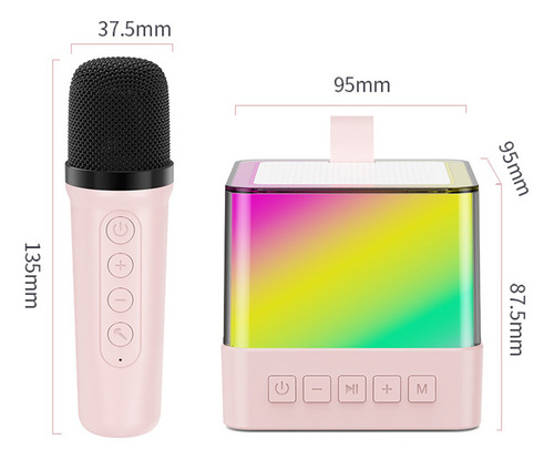 Set De Micrófono Y Altavoz Inalámbricos Mini Karaoke Machine