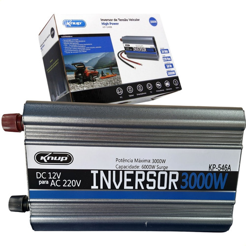 Transforme 12v Em 220v Com O Inversor Knup Kp-546a