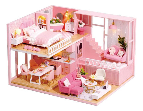 Flever Dollhouse Miniature Diy House Kit Creative Room With