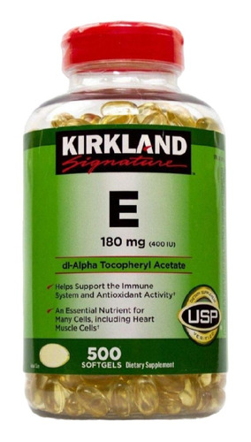 Kirkland, Vitamina E De 180 Mg. 500 Cápsulas