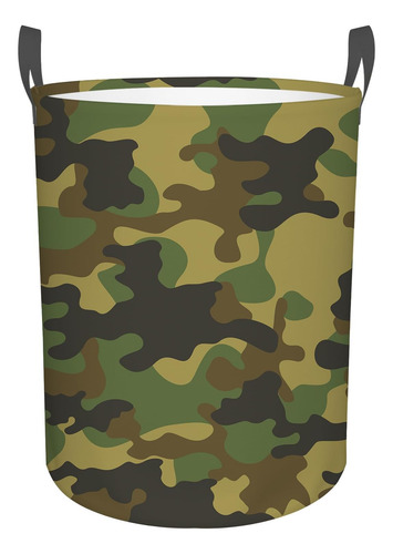 Cesta De Ropa Sucia Con Camuflaje, Cesto De Ropa Con Asas, C
