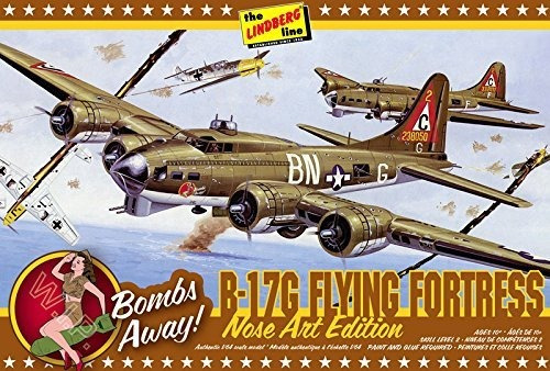 Lindberg Models 1:64 Scale B-17g Nose Art Edition Model Kit