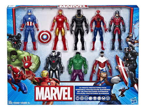 Avengers Figuras De Acción - Iron Man, Hulk, Black Panther