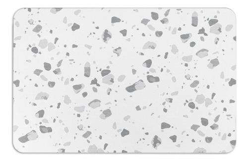 Artsy Mats, Terrazo Gris, Blanco, Diatomita De Secado Rap...