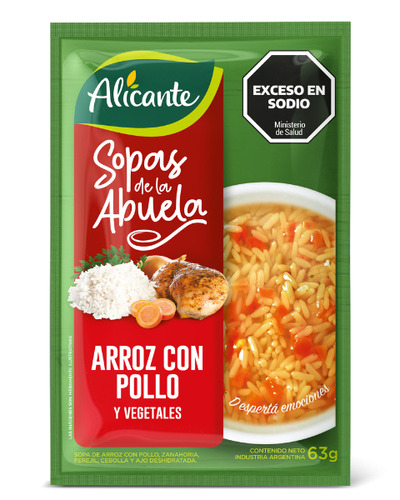 Alicante Sopa De La Abuela Arroz Con Pollo Vegetales X 63 Gr